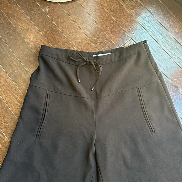 T Alexander Wang black drawstring wide leg trouser. Sz 4 - Picture 9 of 9